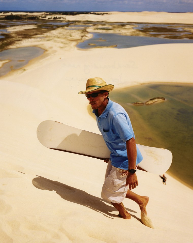 A sandboarder near Jericoacoara